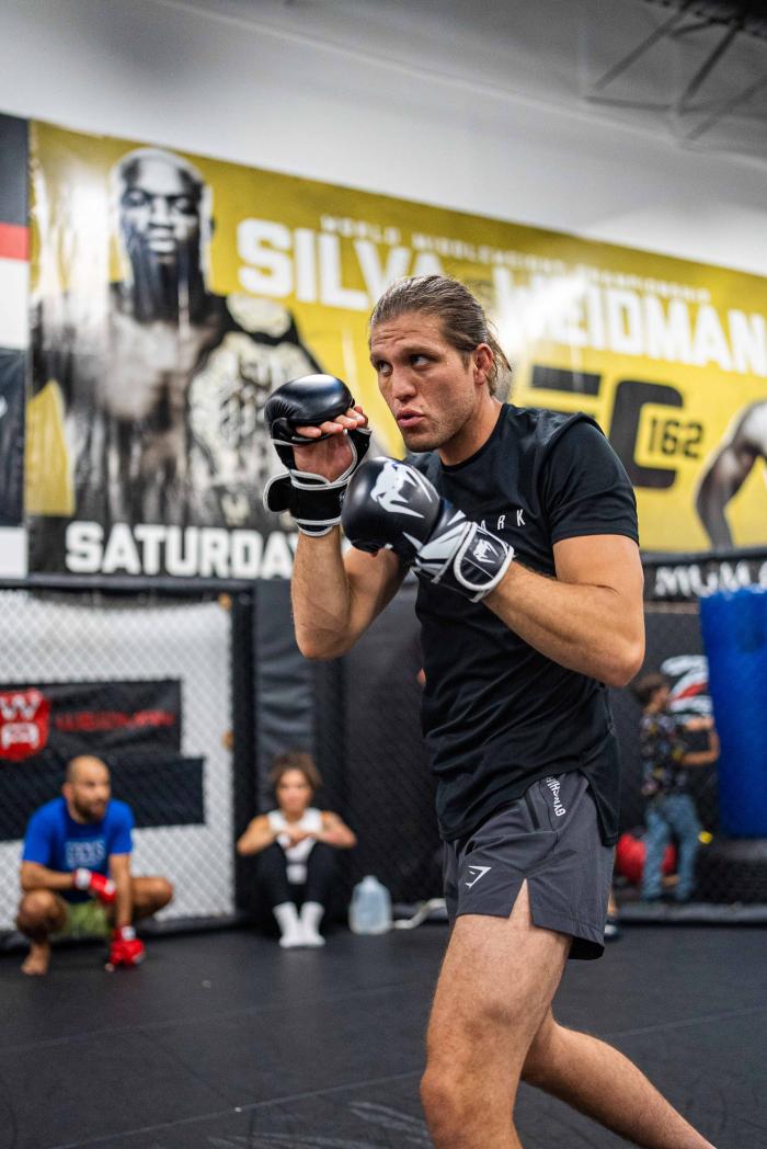 07/13/22 LONG ISLAND - Brian Ortega prepares for his featherweight main event bout against Yair Rodriguez at UFC Fight Night: Ortega vs Rodriguez on Saturday, July 16, 2022 in Long Island, New York. (Photo by Juan Cardenas/Zuffa LLC)