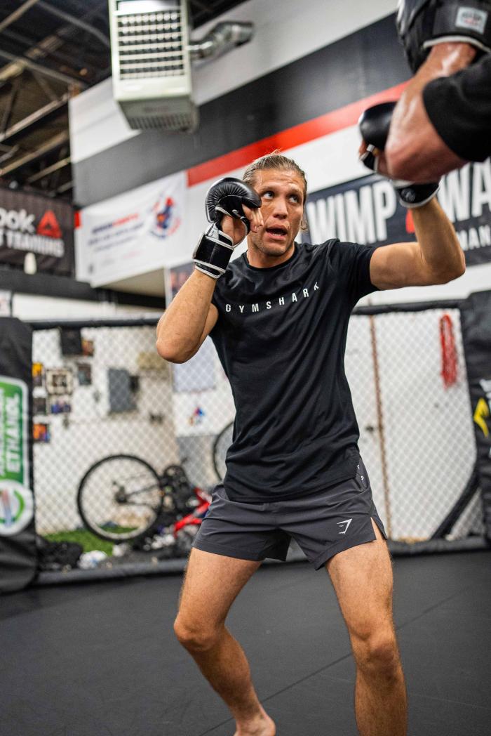 07/13/22 LONG ISLAND - Brian Ortega prepares for his featherweight main event bout against Yair Rodriguez at UFC Fight Night: Ortega vs Rodriguez on Saturday, July 16, 2022 in Long Island, New York. (Photo by Juan Cardenas/Zuffa LLC)