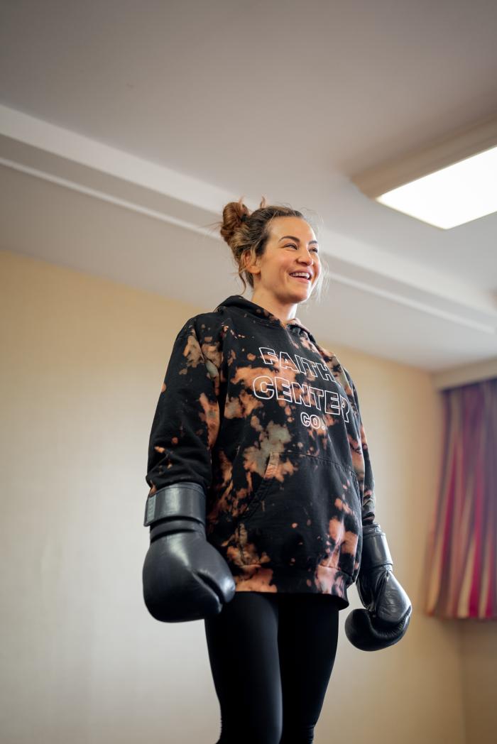 07/14/22 LONG ISLAND - Miesha Tate prepares for her flyweight bout against Lauren Murphy at UFC Fight Night: Ortega vs Rodriguez on Saturday, July 16, 2022 in Long Island, New York. (Photo by Kaylie Foster/Zuffa LLC) 