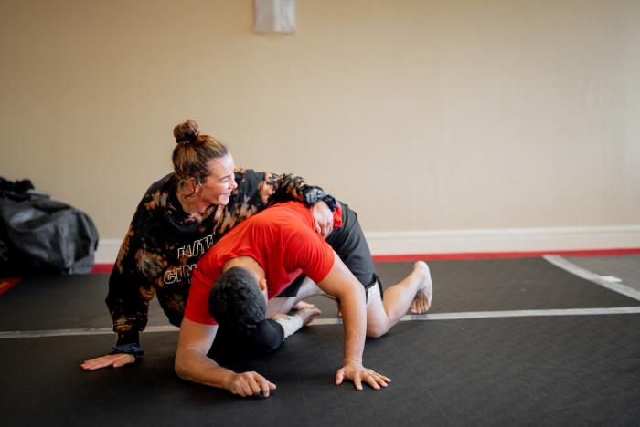 07/14/22 LONG ISLAND - Miesha Tate prepares for her flyweight bout against Lauren Murphy at UFC Fight Night: Ortega vs Rodriguez on Saturday, July 16, 2022 in Long Island, New York. (Photo by Kaylie Foster/Zuffa LLC) 