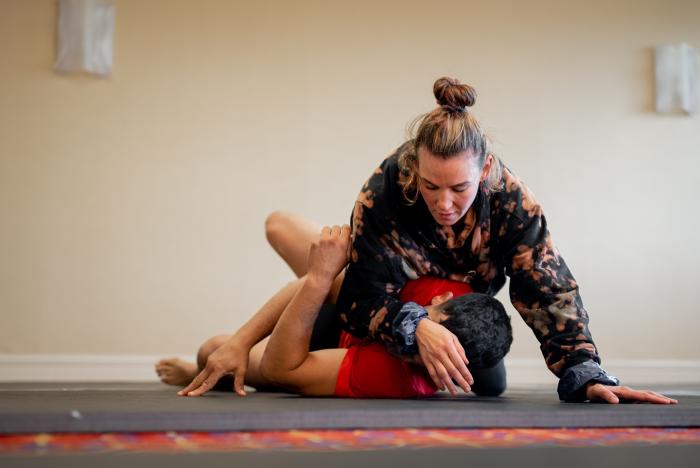 07/14/22 LONG ISLAND - Miesha Tate prepares for her flyweight bout against Lauren Murphy at UFC Fight Night: Ortega vs Rodriguez on Saturday, July 16, 2022 in Long Island, New York. (Photo by Kaylie Foster/Zuffa LLC)