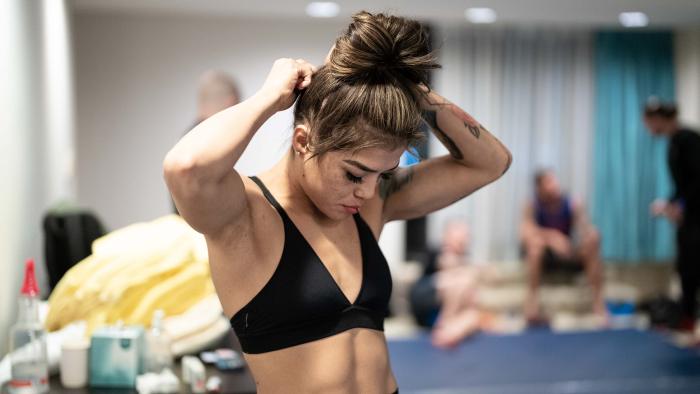 11/30/22 ORLANDO - Tracy Cortez training for her flyweight bout against Amanda Ribas at UFC Orlando. (Photo by Juan Cardenas/Zuffa LLC)