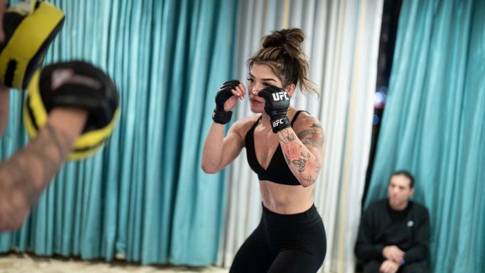 11/30/22 ORLANDO - Tracy Cortez training for her flyweight bout against Amanda Ribas at UFC Orlando. (Photo by Juan Cardenas/Zuffa LLC)
