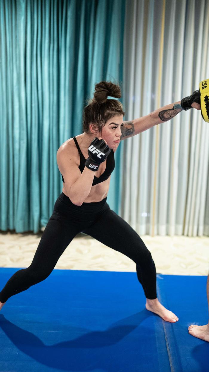 11/30/22 ORLANDO - Tracy Cortez training for her flyweight bout against Amanda Ribas at UFC Orlando. (Photo by Juan Cardenas/Zuffa LLC)