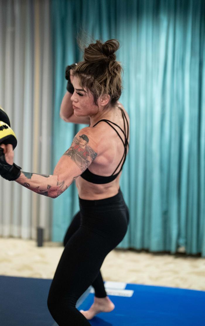 11/30/22 ORLANDO - Tracy Cortez training for her flyweight bout against Amanda Ribas at UFC Orlando. (Photo by Juan Cardenas/Zuffa LLC)