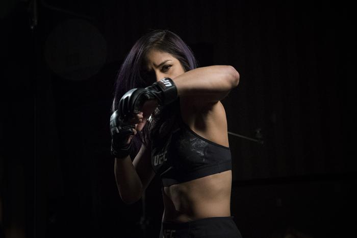 Las Vegas 12/27/17 - Cynthia Calvillo UFC 219 fight week day. Photo credit Juan Cardenas)