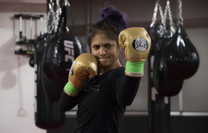 Las Vegas 12/27/17 - Cynthia Calvillo UFC 219 fight week day. Photo credit Juan Cardenas)