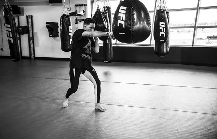 Las Vegas 5/1/18 - El peleador mexicano Martin Bravo y ganador de TUF Latinoamérica entrena en el UFC Performance Institute de las Vegas preparándose para su siguiente pelea en TUF Finale el 6 de Julio. (Crédito: Juan Cardenas)