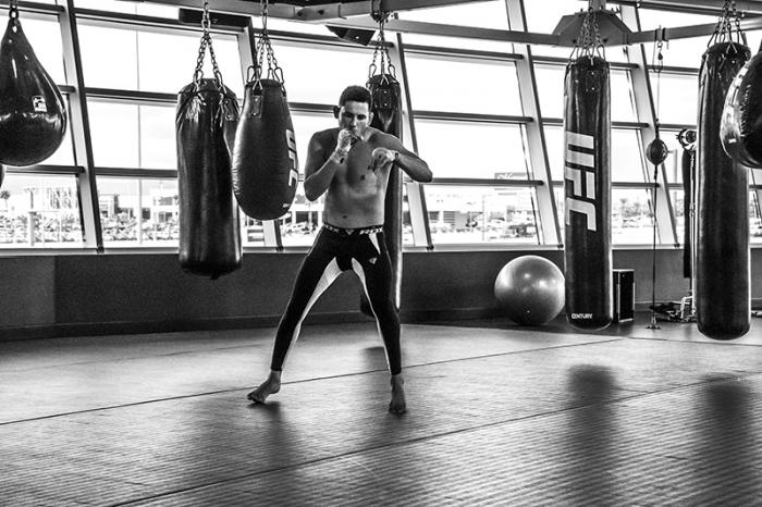 Las Vegas 5/1/18 - El peleador mexicano Martin Bravo y ganador de TUF Latinoamérica entrena en el UFC Performance Institute de las Vegas preparándose para su siguiente pelea en TUF Finale el 6 de Julio. (Crédito: Juan Cardenas)