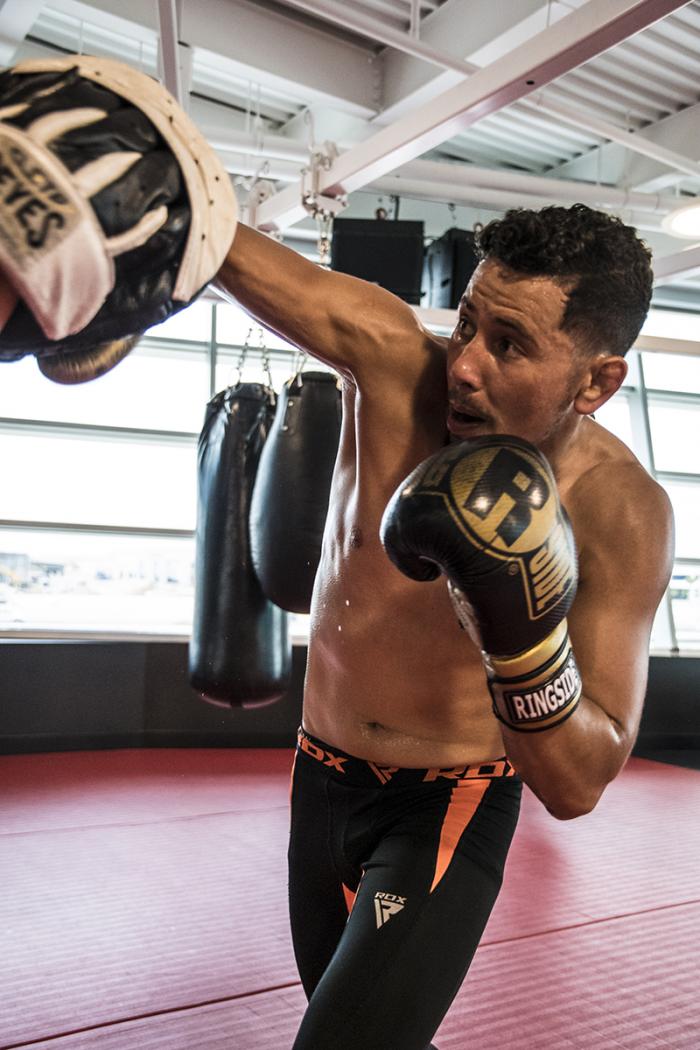 Las Vegas 5/1/18 - El peleador mexicano Martin Bravo y ganador de TUF Latinoamérica entrena en el UFC Performance Institute de las Vegas preparándose para su siguiente pelea en TUF Finale el 6 de Julio. (Crédito: Juan Cardenas)