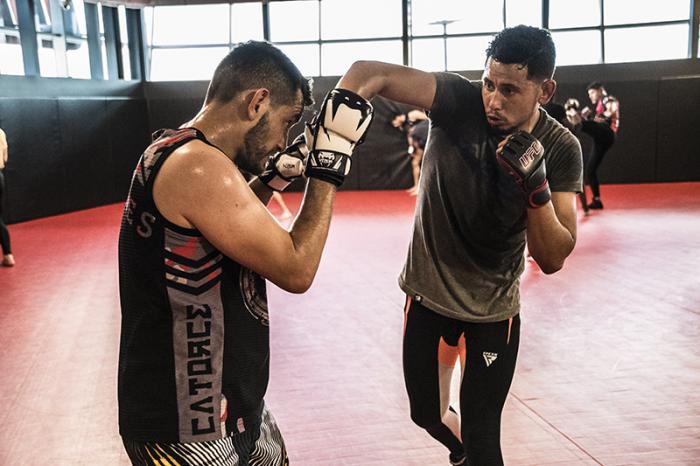 Las Vegas 5/1/18 - El peleador mexicano Martin Bravo y ganador de TUF Latinoamérica entrena en el UFC Performance Institute de las Vegas preparándose para su siguiente pelea en TUF Finale el 6 de Julio. (Crédito: Juan Cardenas)