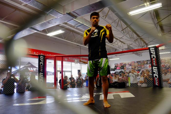 Lyoto Machida during the UFC Fight Night Hollywood open workouts at the UFC Gym South Ft. Lauderdale.