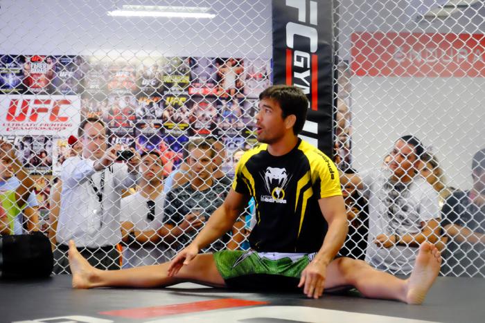 Lyoto Machida during the UFC Fight Night Hollywood open workouts at the UFC Gym South Ft. Lauderdale.