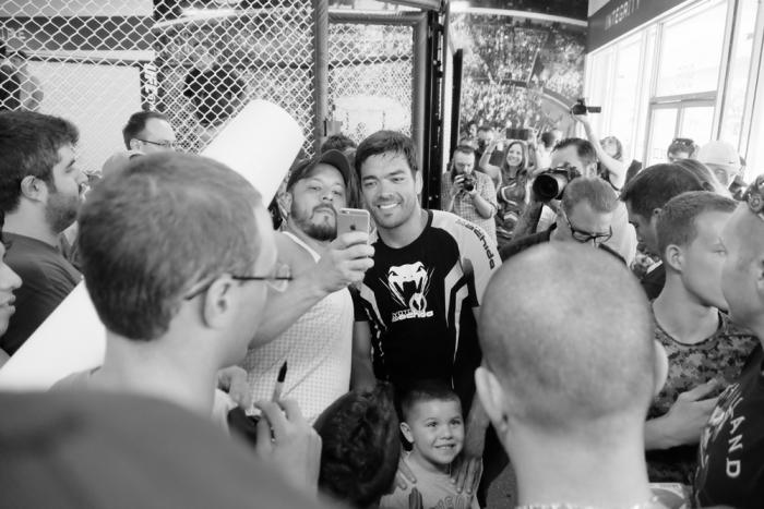 Lyoto Machida during the UFC Fight Night Hollywood open workouts at the UFC Gym South Ft. Lauderdale.