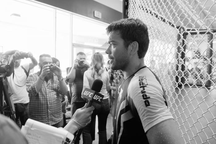 Lyoto Machida during the UFC Fight Night Hollywood open workouts at the UFC Gym South Ft. Lauderdale.