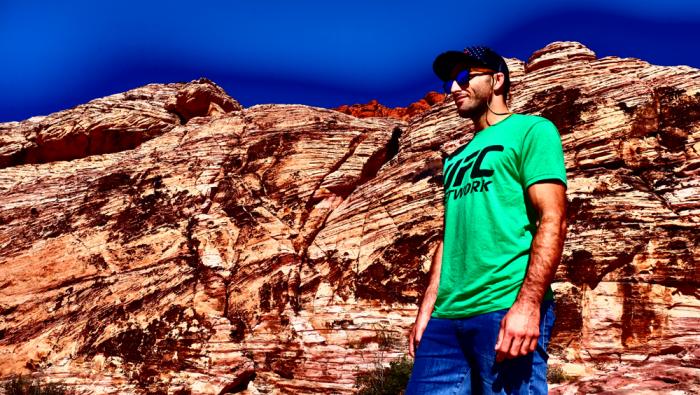 Enrique Marin in Red Rock outside Las Vegas.