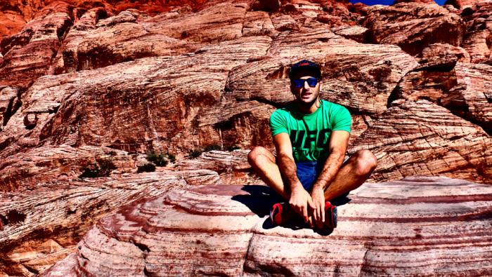 Enrique Marin in Red Rock outside Las Vegas.