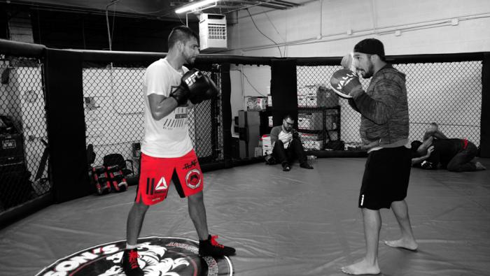 Training day in Chicago with mexican fighters Yair Rodriguez, Marco Beltran, Perry Montano and Horacio Gutierrez.