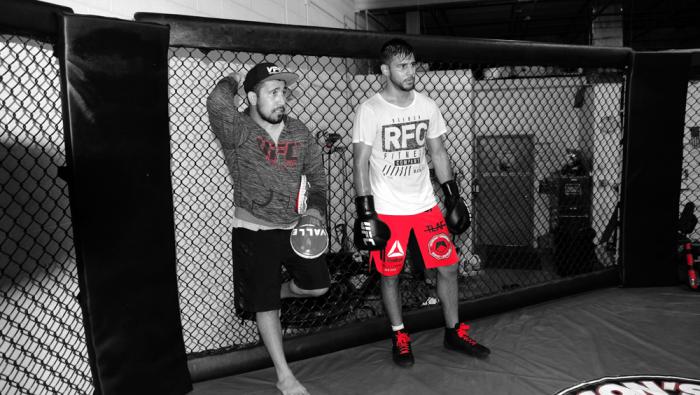 Training day in Chicago with mexican fighters Yair Rodriguez, Marco Beltran, Perry Montano and Horacio Gutierrez.