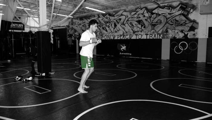 Training day in Chicago with mexican fighters Yair Rodriguez, Marco Beltran, Perry Montano and Horacio Guitierrez.