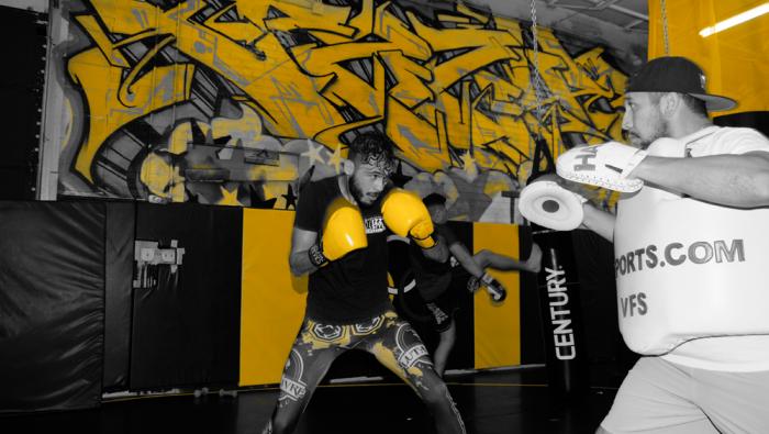 Training day in Chicago with mexican fighters Yair Rodriguez, Marco Beltran, Perry Montano and Horacio Gutierrez.