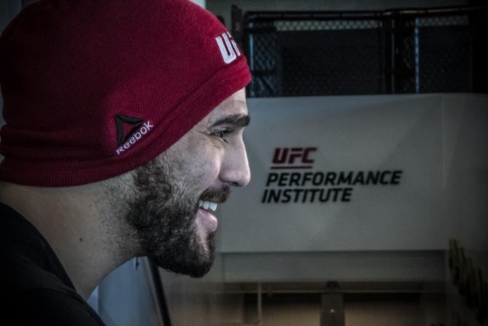 Las Vegas, 1/24/18 - Santiago Ponzinibbio training at the UFC Performance Institute in Las Vegas.