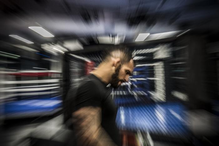 Las Vegas, 1/24/18 - Santiago Ponzinibbio training at the UFC Performance Institute in Las Vegas. (Photo credit: Juan Cardenas)