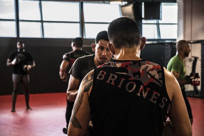 Las Vegas 5/3/18 - UFC fighter Henry Briones sparring with Martin Bravo at the UFC Performance Institute in las Vegas. (Photo credit: Juan Cardenas)