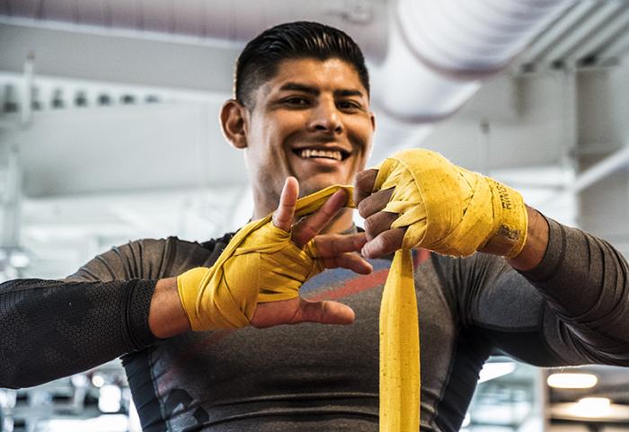 Las Vegas 5/1/18 - El peleador mexicano de UFC Hector Aldana se prepara en el UFC Performance Institute en las Vegas para su debut en UFC Singapore el 23 de Junio. (Credito: Juan Cardenas)
