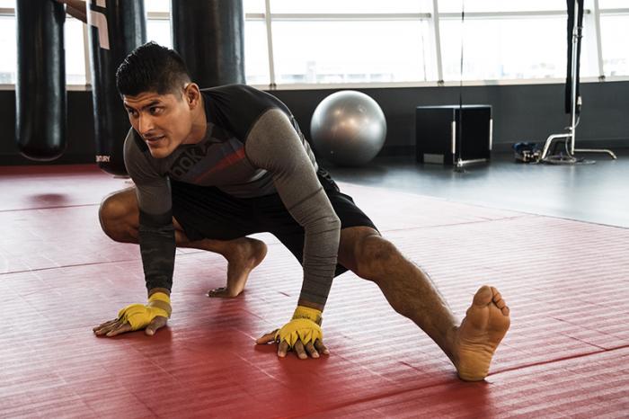 Las Vegas 5/1/18 - El peleador mexicano de UFC Hector Aldana se prepara en el UFC Performance Institute en las Vegas para su debut en UFC Singapore el 23 de Junio. (Credito: Juan Cardenas)