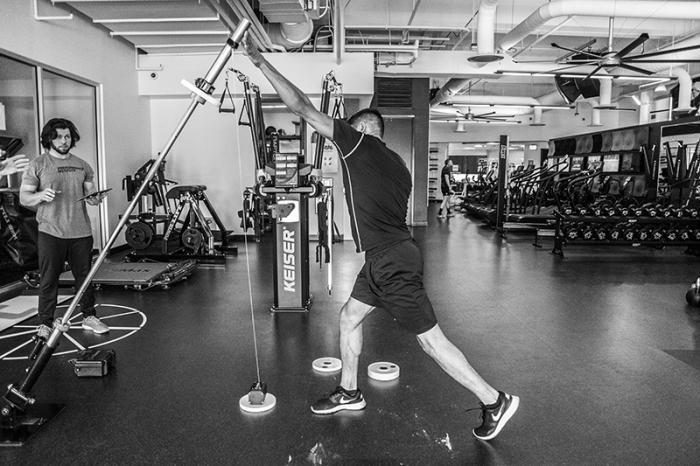 Las Vegas 5/1/18 - El peleador mexicano de UFC Hector Aldana se prepara en el UFC Performance Institute en las Vegas para su debut en UFC Singapore el 23 de Junio. (Credito: Juan Cardenas)