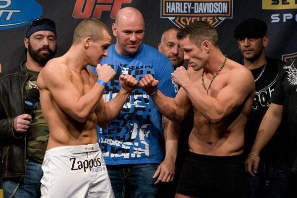 UFC 89 Weigh-In Paul Kelly & Marcus Davis