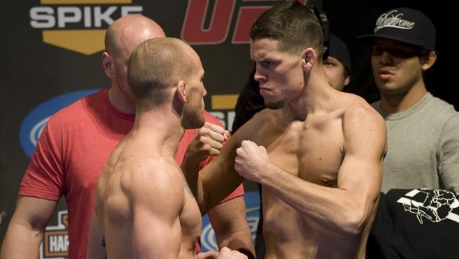 UFC Fight Night Weigh-In Nate Diaz & Gray Maynard