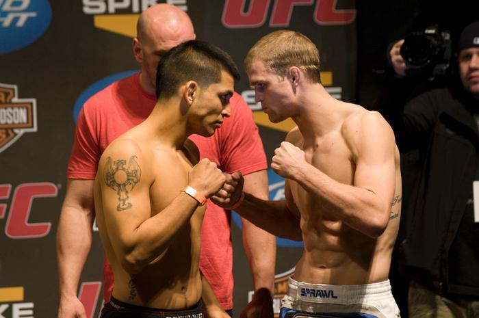 UFC Fight Night Weigh-In Evan Dunham & Efrain Escudero