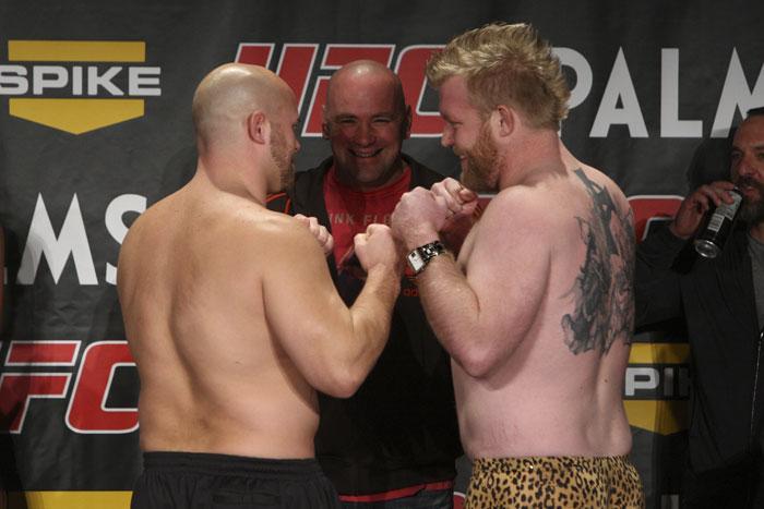 The Ultimate Fighter Finale Weigh-In Jon Madsen & Justin Wren