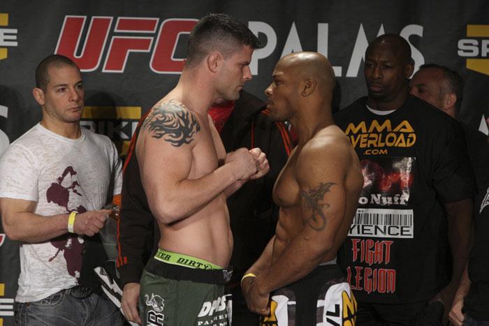 The Ultimate Fighter Finale Weigh-In Brian Stann & Rodney Wallace