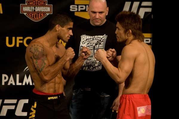 UFC Fight Night Weigh-In Thiago Tavares & Michihiro Omigawa