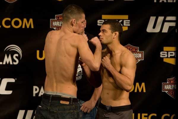 UFC Fight Night Weigh-In Nate Diaz & Alvin Robinson