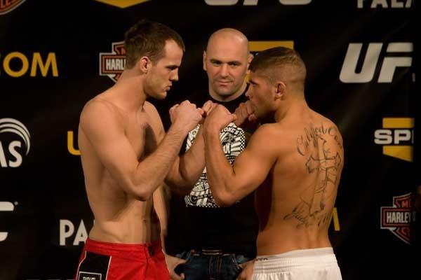 UFC Fight Night Weigh-In Cole Miller & Jeremy Stephens