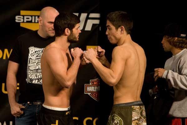 UFC Fight Night Weigh-In Matt Wiman & Justin Buchholz