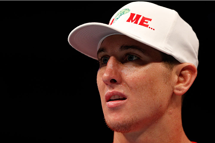 BOSTON, MA - AUGUST 17:  Steven Siler reacts after his knockout victory over Mike Brown in their UFC featherweight bout at TD Garden on August 17, 2013 in Boston, Massachusetts. (Photo by Josh Hedges/Zuffa LLC/Zuffa LLC via Getty Images)