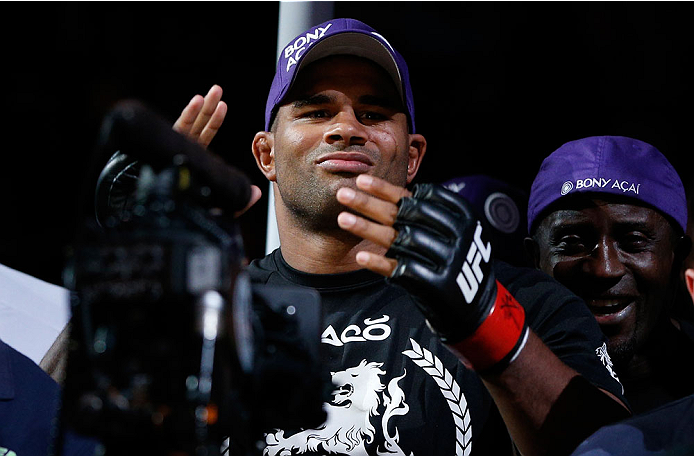 BOSTON, MA - AUGUST 17:  Alistair Overeem enters the arena before his UFC heavyweight bout against Travis Browne at TD Garden on August 17, 2013 in Boston, Massachusetts. (Photo by Josh Hedges/Zuffa LLC/Zuffa LLC via Getty Images)