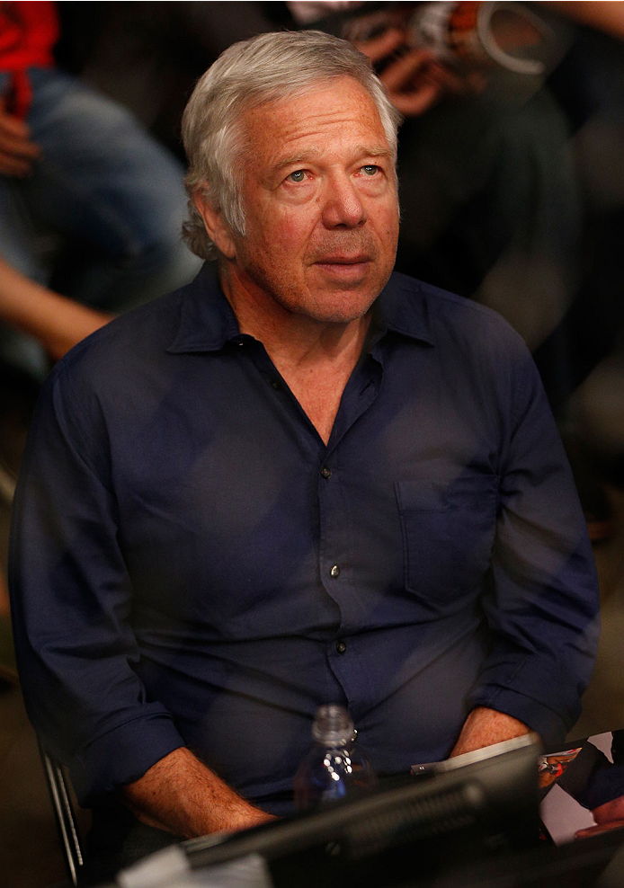 BOSTON, MA - AUGUST 17:  New England Patriots owner Robert Kraft attends the UFC on FOX Sports 1 event at TD Garden on August 17, 2013 in Boston, Massachusetts. (Photo by Josh Hedges/Zuffa LLC/Zuffa LLC via Getty Images)