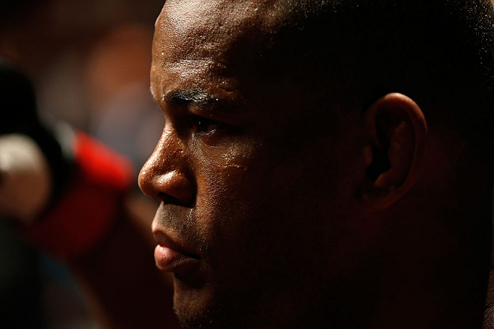GOLD COAST, AUSTRALIA - DECEMBER 15:  Hector Lombard prepares to enter the Octagon before his middleweight fight against Rousimar Palhares at the UFC on FX event on December 15, 2012  at Gold Coast Convention and Exhibition Centre in Gold Coast, Australia