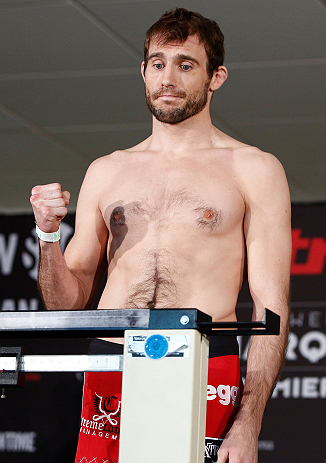 OKLAHOMA CITY, OK - JANUARY 11:  Ryan Couture weighs in during the Strikeforce weigh-in event on January 11, 2013 at Chesapeake Energy Arena in Oklahoma City, Oklahoma. (Photo by Esther Lin/Forza LLC/Forza LLC via Getty Images)