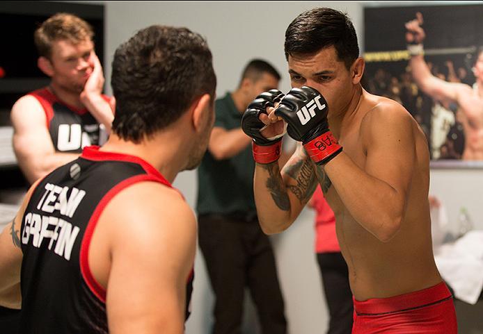 BUENOS AIRES, ARGENTINA - MAY 20:  Pablo Sabori warms up before facing Santiago Cardenas during the filming of The Ultimate Fighter Latin America: Team Liddell vs Team Griffin on May 20, 2016 in Buenos Aires, Argentina. (Photo by Gabriel Rossi/Zuffa LLC/Z