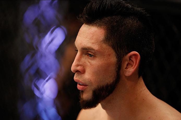 BUENOS AIRES, ARGENTINA - MAY 20:  Santiago Cardenas enters the Octagon before facing Pablo Sabori during the filming of The Ultimate Fighter Latin America: Team Liddell vs Team Griffin on May 20, 2016 in Buenos Aires, Argentina. (Photo by Gabriel Rossi/Z