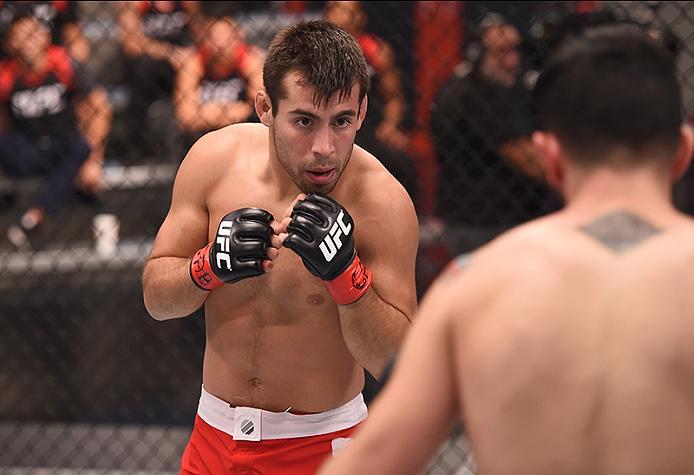 BUENOS AIRES, ARGENTINA - MAY 24: (L-R) Walter Zamora circles John Bedoya during the filming of The Ultimate Fighter Latin America: Team Liddell vs Team Griffin on May 24, 2016 in Buenos Aires, Argentina. (Photo by Amilcar Orfali/Zuffa LLC/Zuffa LLC via