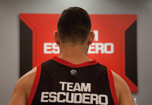 LAS VEGAS, NV - APRIL 14: Polo Reyes warms up before facing Christhian Soto during the filming of The Ultimate Fighter Latin America: Team Gastelum vs Team Escudero on April 14, 2015 in Las Vegas, Nevada. (Photo by Brandon Magnus/Zuffa LLC/Zuffa LLC via