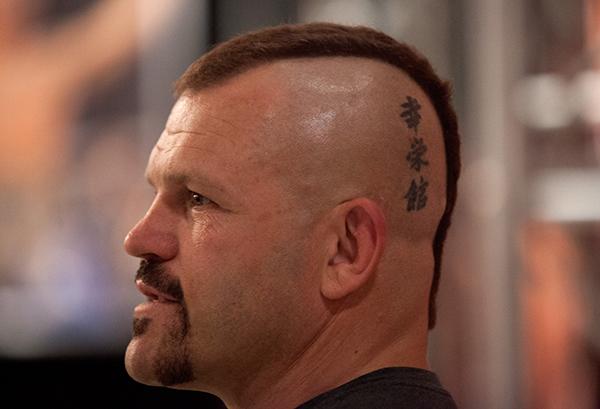 LAS VEGAS, NV - APRIL 14: UFC Hall of Famer Chuck Liddell watches as Polo Reyes and Christhian Soto fight during the filming of The Ultimate Fighter Latin America: Team Gastelum vs Team Escudero on April 14, 2015 in Las Vegas, Nevada. (Photo by Brandon